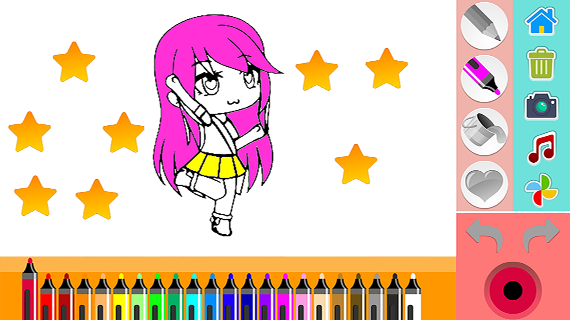 Gacha Life Coloring Pages Printable for Free Download