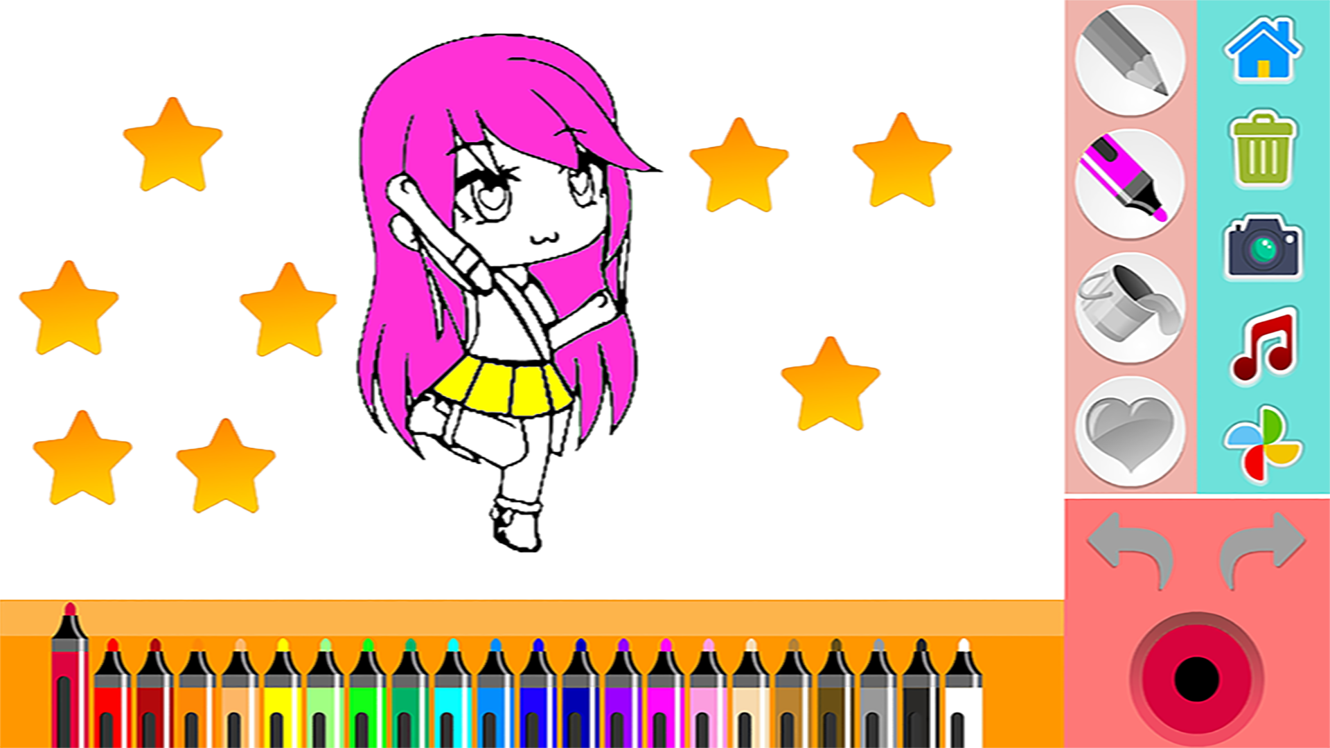 Cute Girl For Gacha Life kids Coloring Book - Microsoft Apps