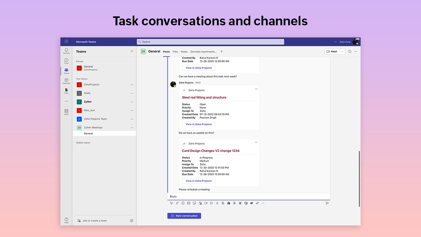 Zoho Projects preview 2