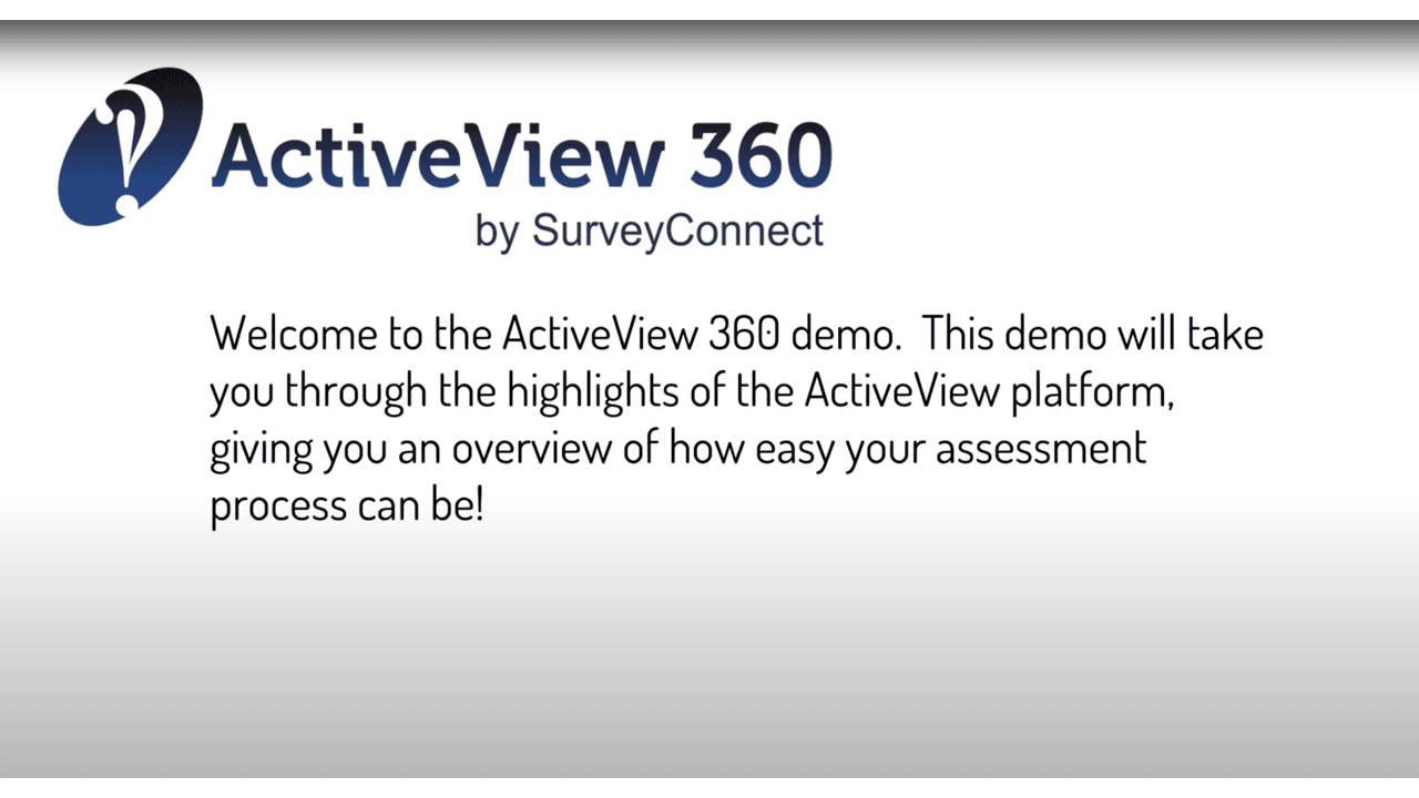 Snapshot 1 of SurveyConnect Feedback Assessments and Surveys