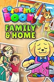 Coloring Book: Family & Home