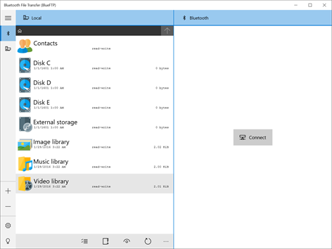 Bluetooth File Transfer (BlueFTP) Screenshots 1