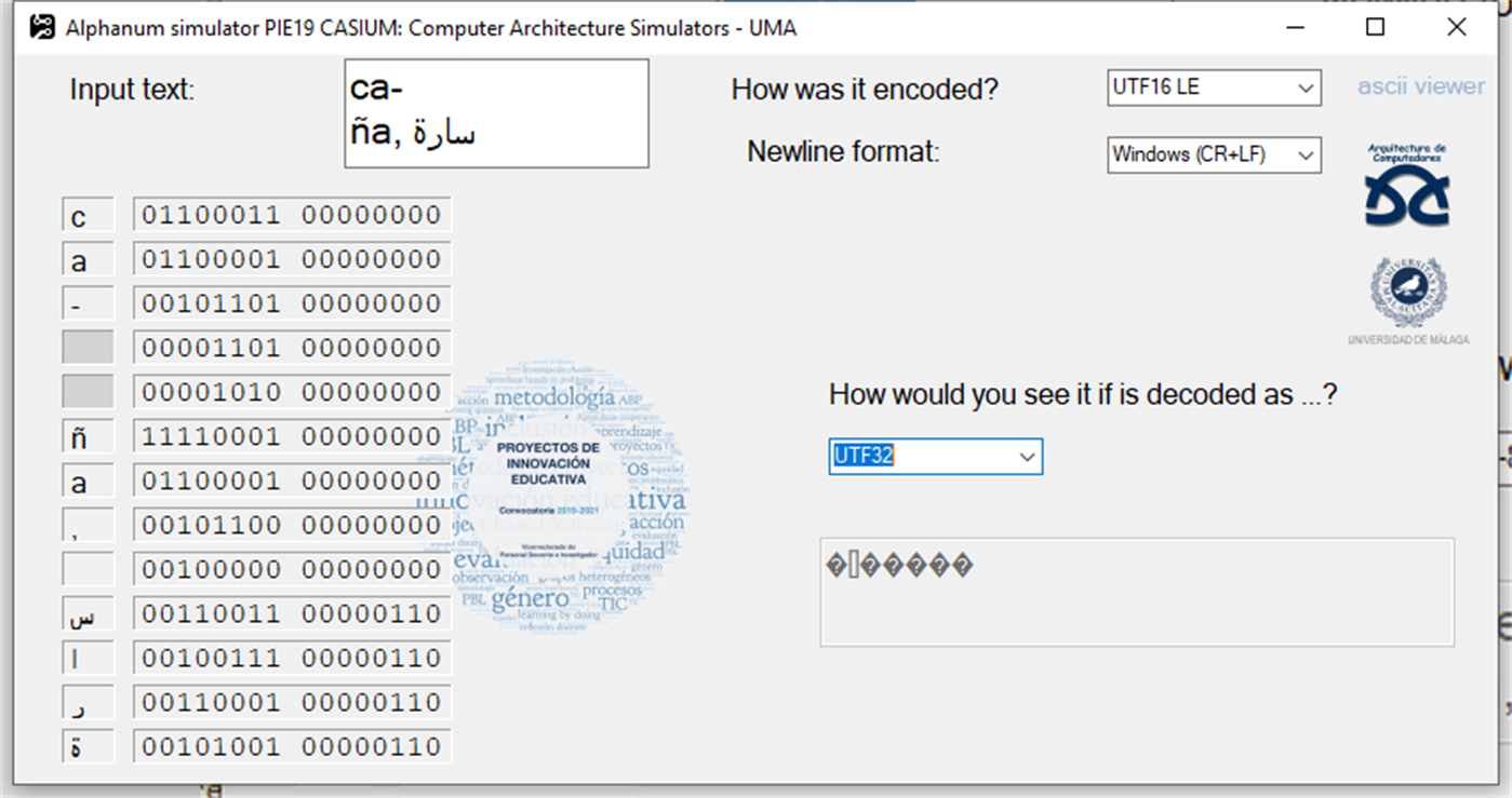 #2. Alphanum simulator (Windows) โดย: Luis F. Romero