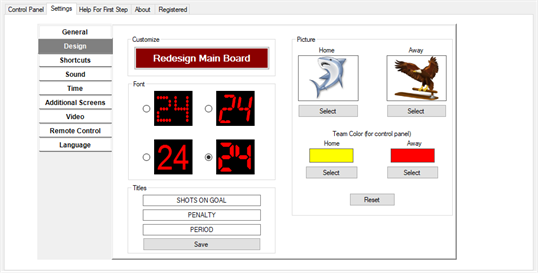 Eguasoft Hockey Scoreboard screenshot 5