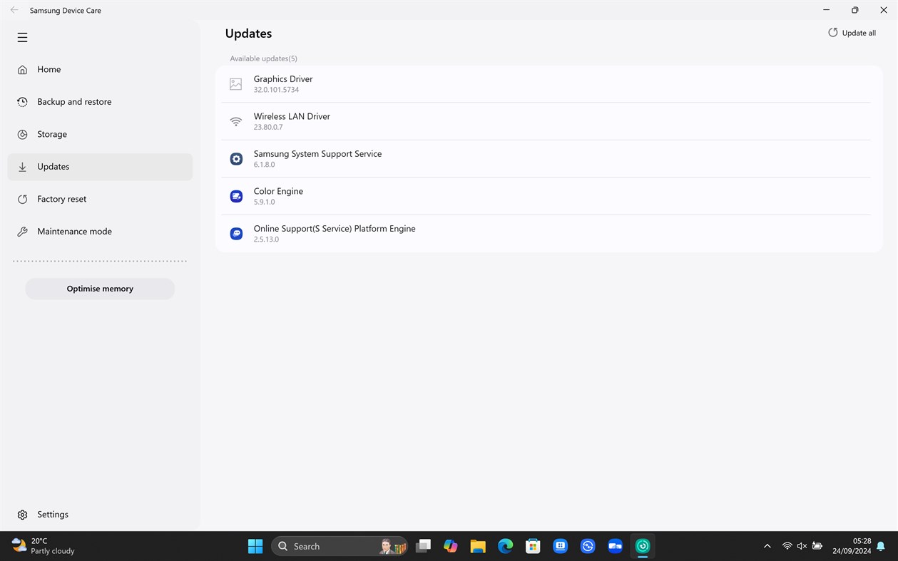 #4. Samsung Device Care (Windows) بواسطة: Samsung Electronics Co. Ltd.