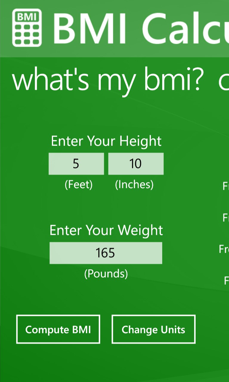 Get Bmi Calculator Microsoft Store