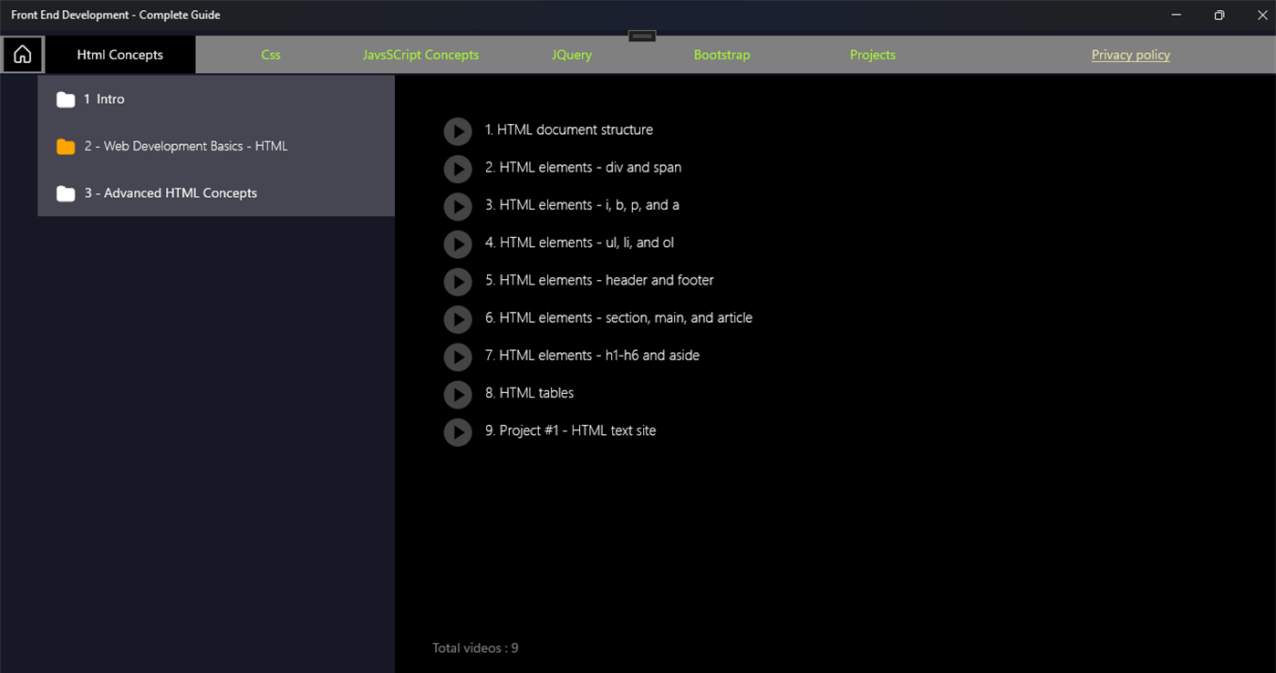 #1. Front End Development - Complete Guide (Windows) 由: Billsoft