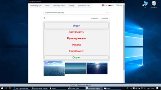 Vocabulary Expander (desktop version) screenshot 2