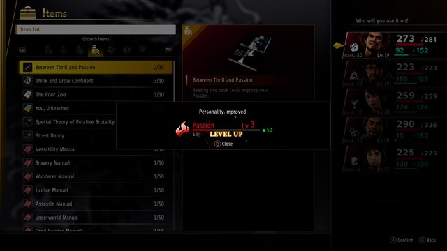 Yakuza: Like a Dragon Stat Boost Set screenshot 3