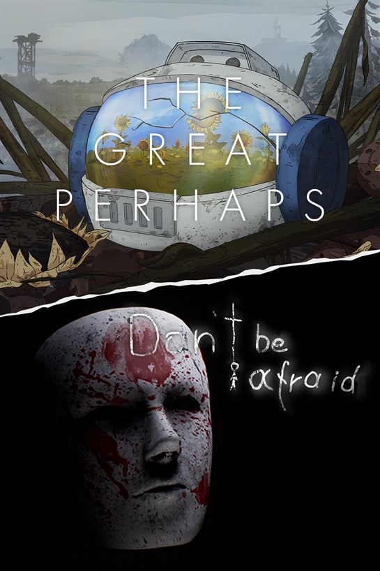 Foto en caja de Don't Be Afraid y The Great Perhaps Paquete