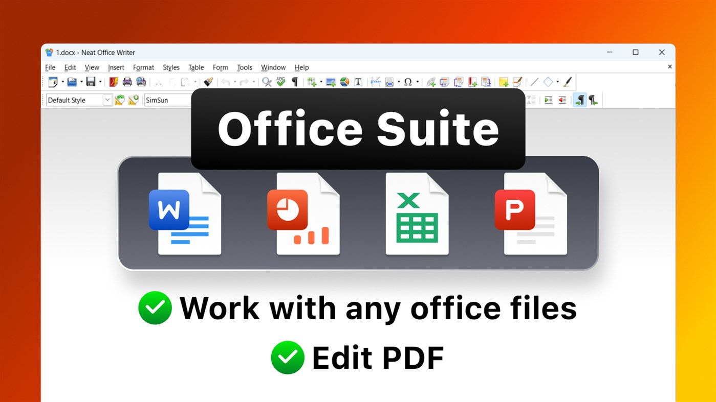 #1. Neat Office - DOCX & PDF Editor (Windows) 由: Any DVD & Office App