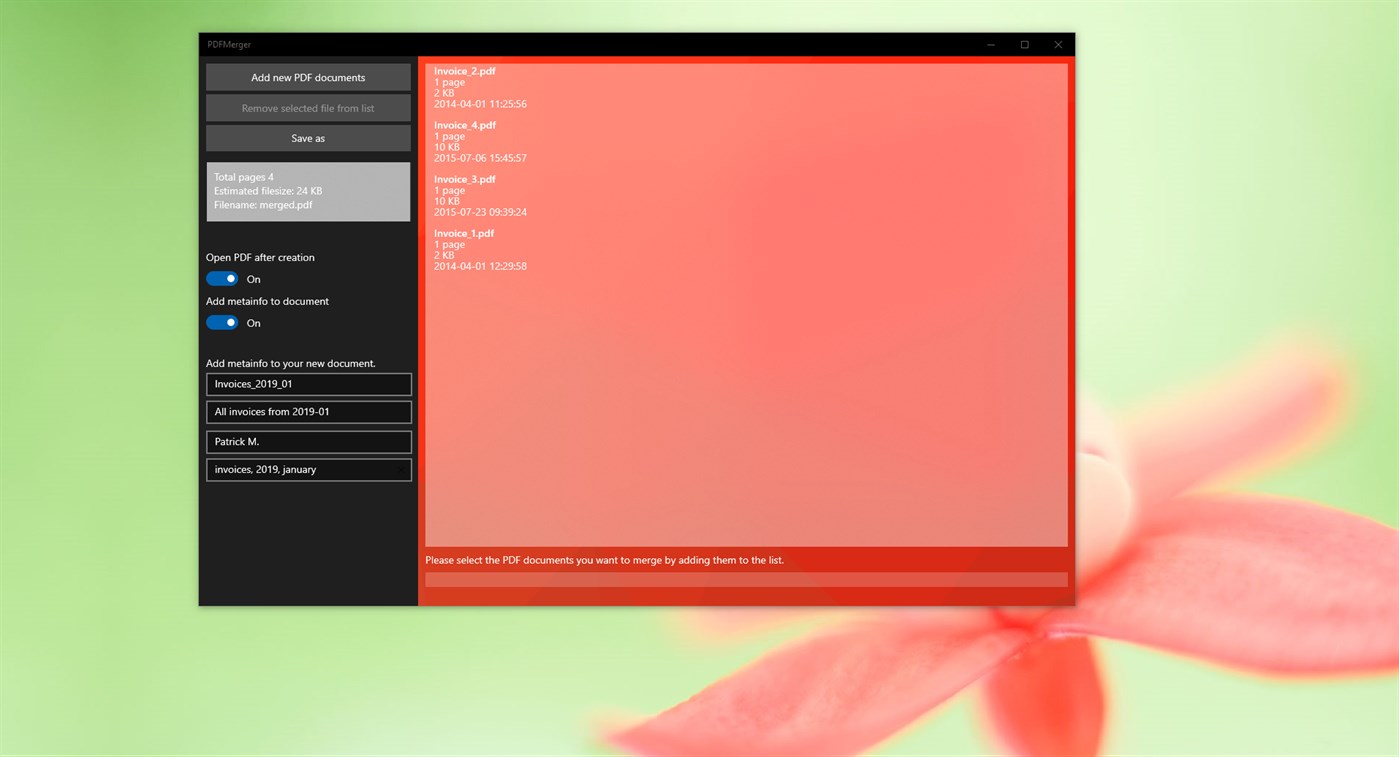 #3. PDFMerger (Windows) Tekijänä: Software Development Berlin