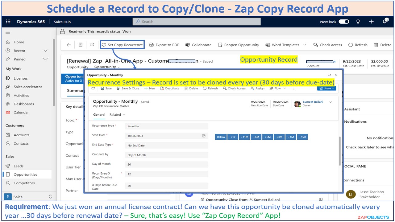 Snapshot 4 of Zap Copy / Clone / Duplicate Record