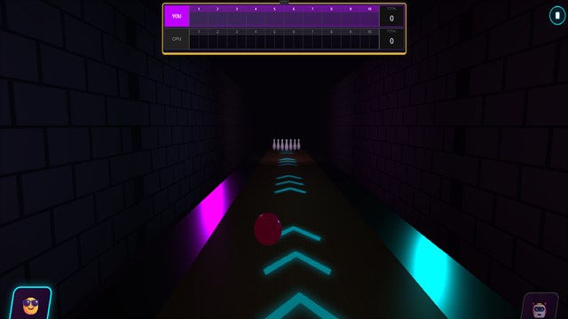 Neon Strike Bowling 3D screenshot 1