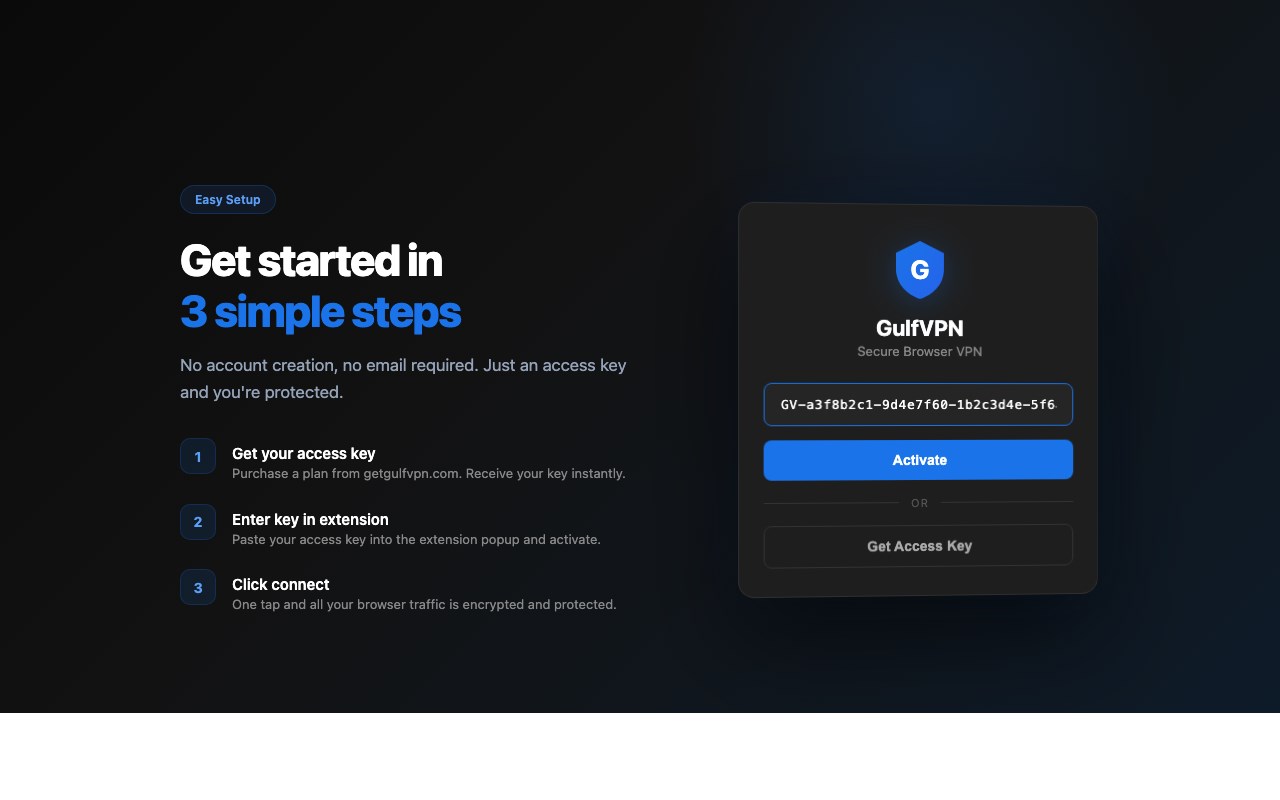 GulfVPN - Secure Browser VPN for Edge