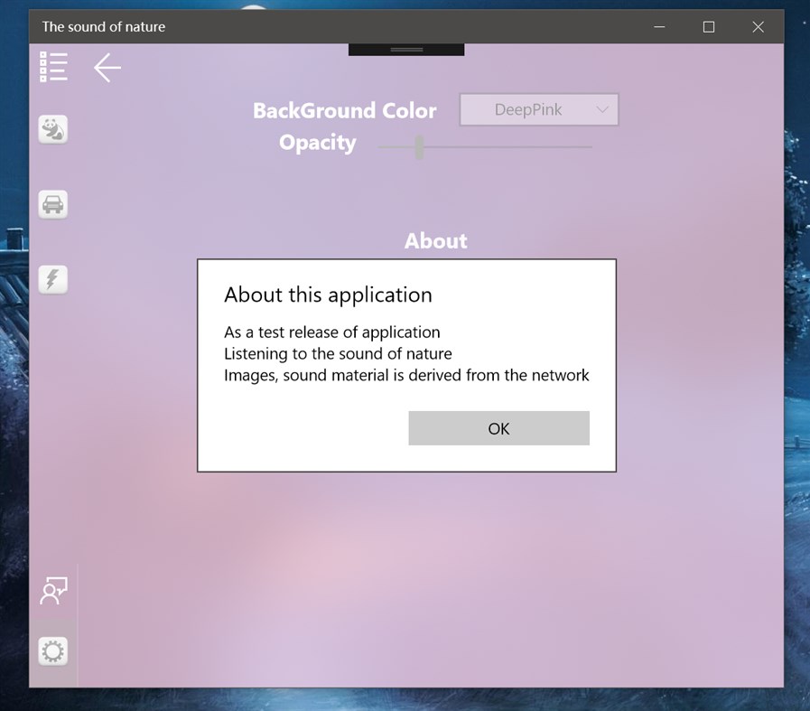 #3. The sound of nature (Windows) By: singhwong