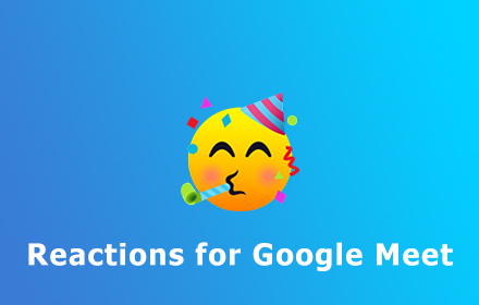 Reactions for Google Meet small promo image