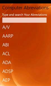 Computer Abbreviations screenshot 1