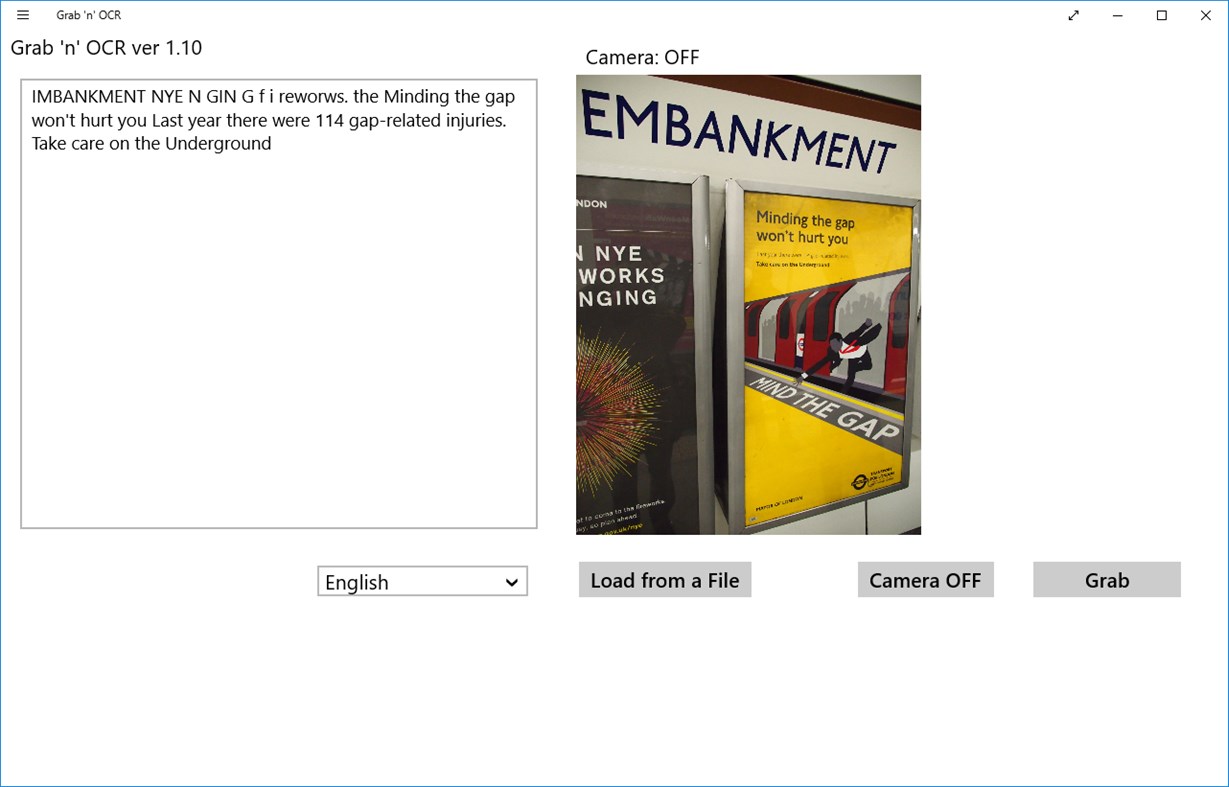 #3. Grab 'n' OCR (Windows) Av: Hideaki Goto