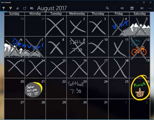 Ink Calendar screenshot 2