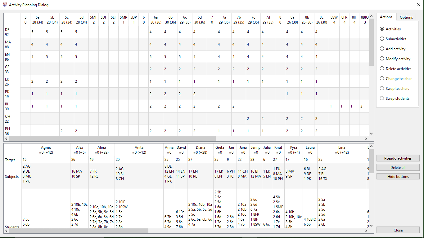FET - Free Timetabling Software screenshot