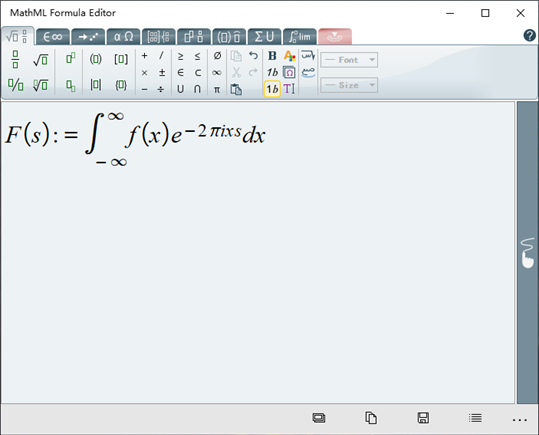 MathML Formula Editor screenshot 1