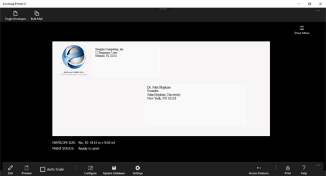 DC Envelope Printer Screenshots 2