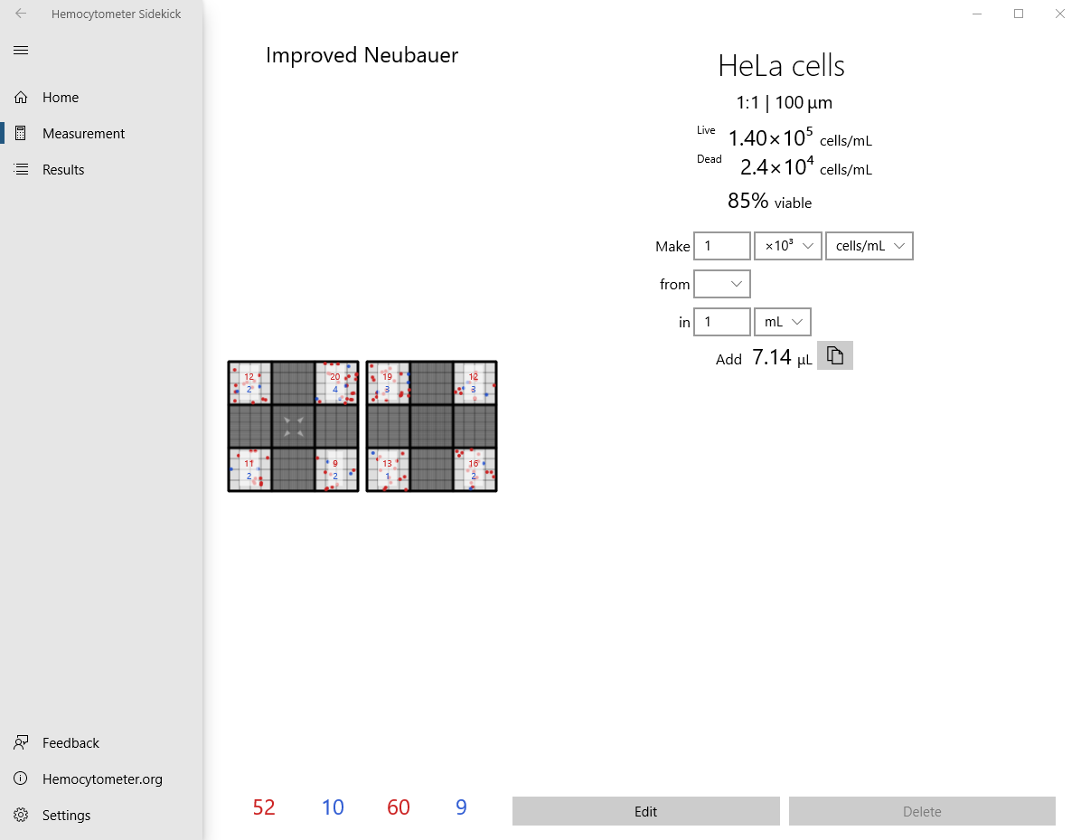 Hemocytometer Sidekick Screenshots 2