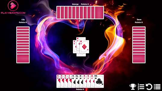 HEARTS CARD GAME FREE HD screenshot 3