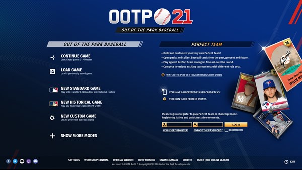 Out of the Park Baseball 21 — 1