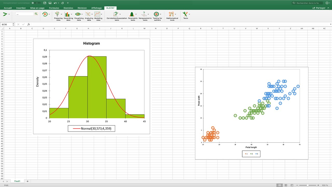 Snapshot 2 of XLSTAT Basic