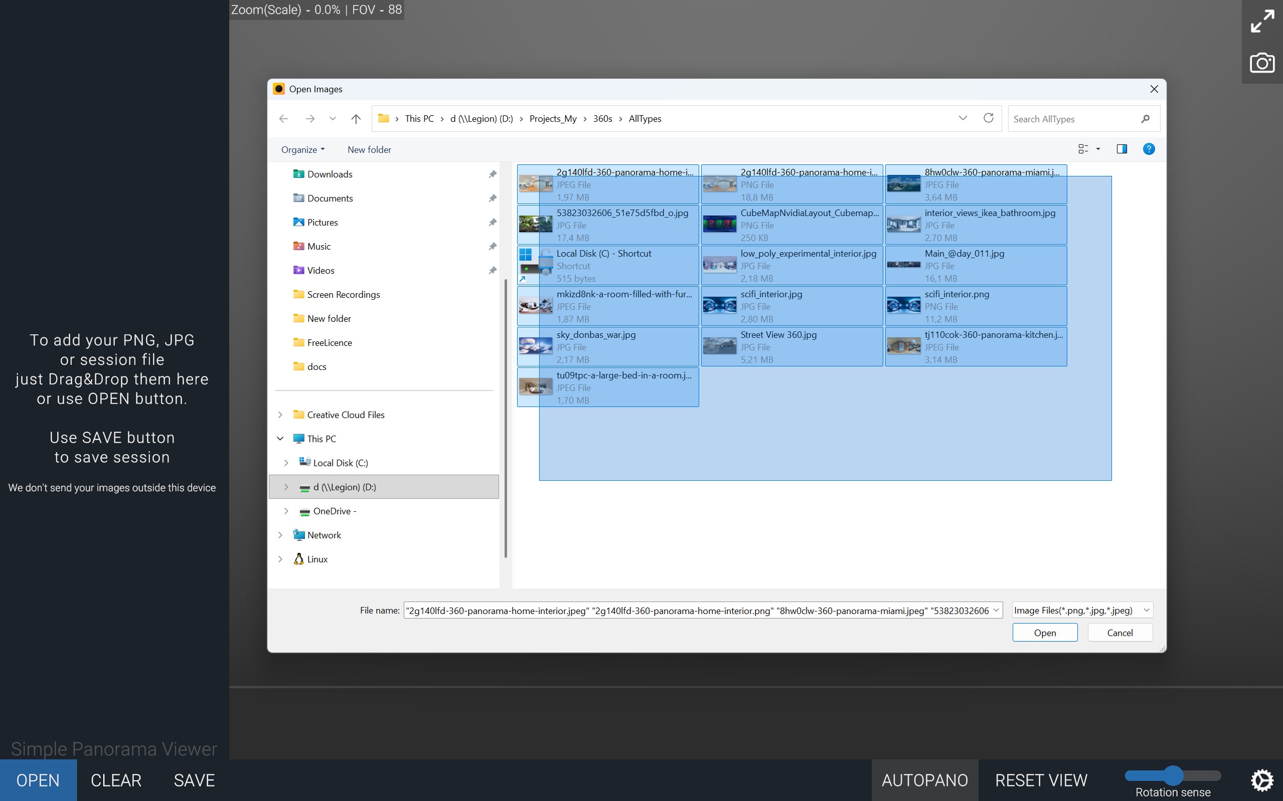 Simple Panorama Viewer screenshot