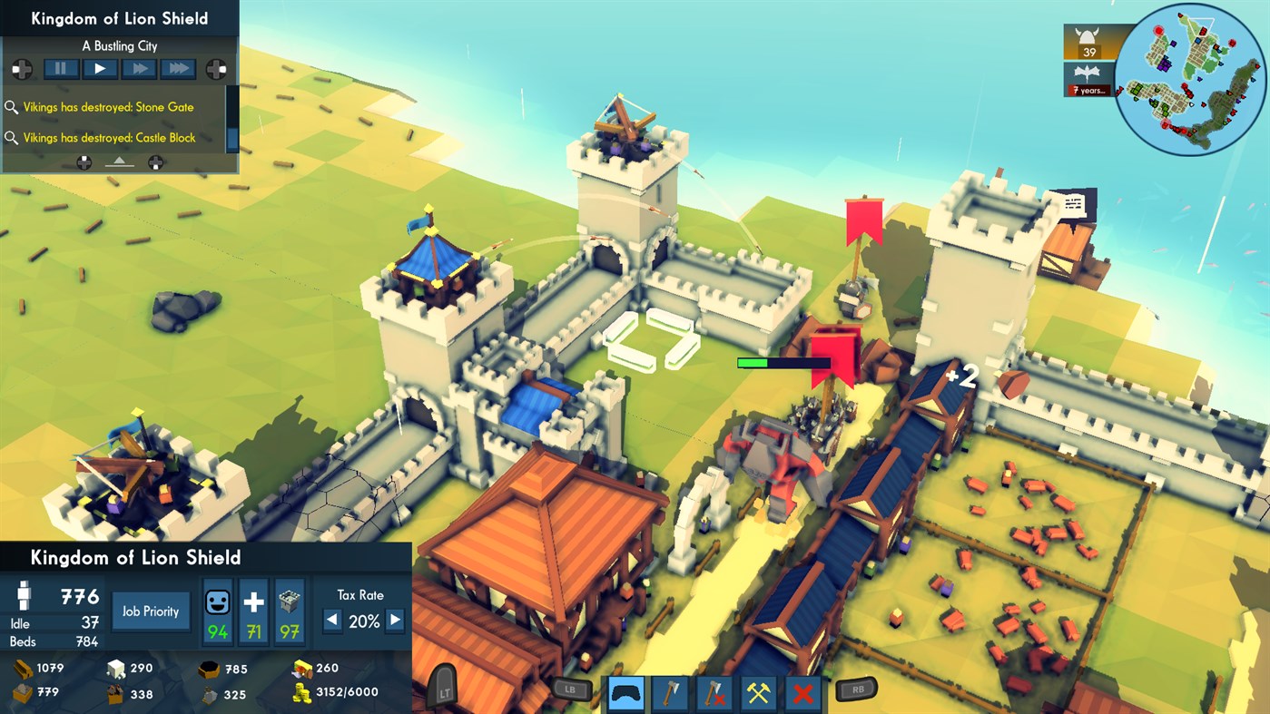 #10. Kingdoms and Castles (Xbox) Με: BlitWorks