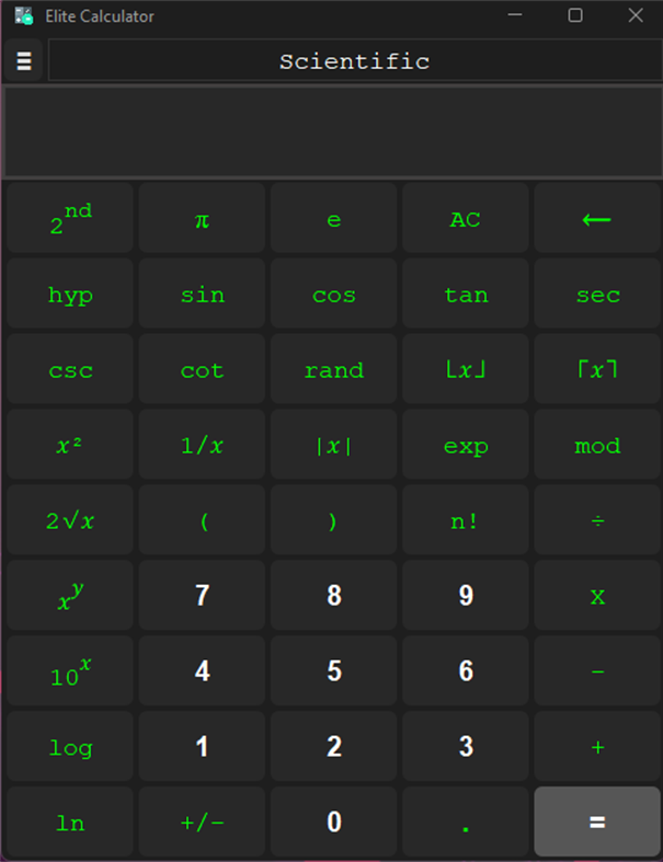 #2. Elite Calculator (Windows) 由: Raghul-tech