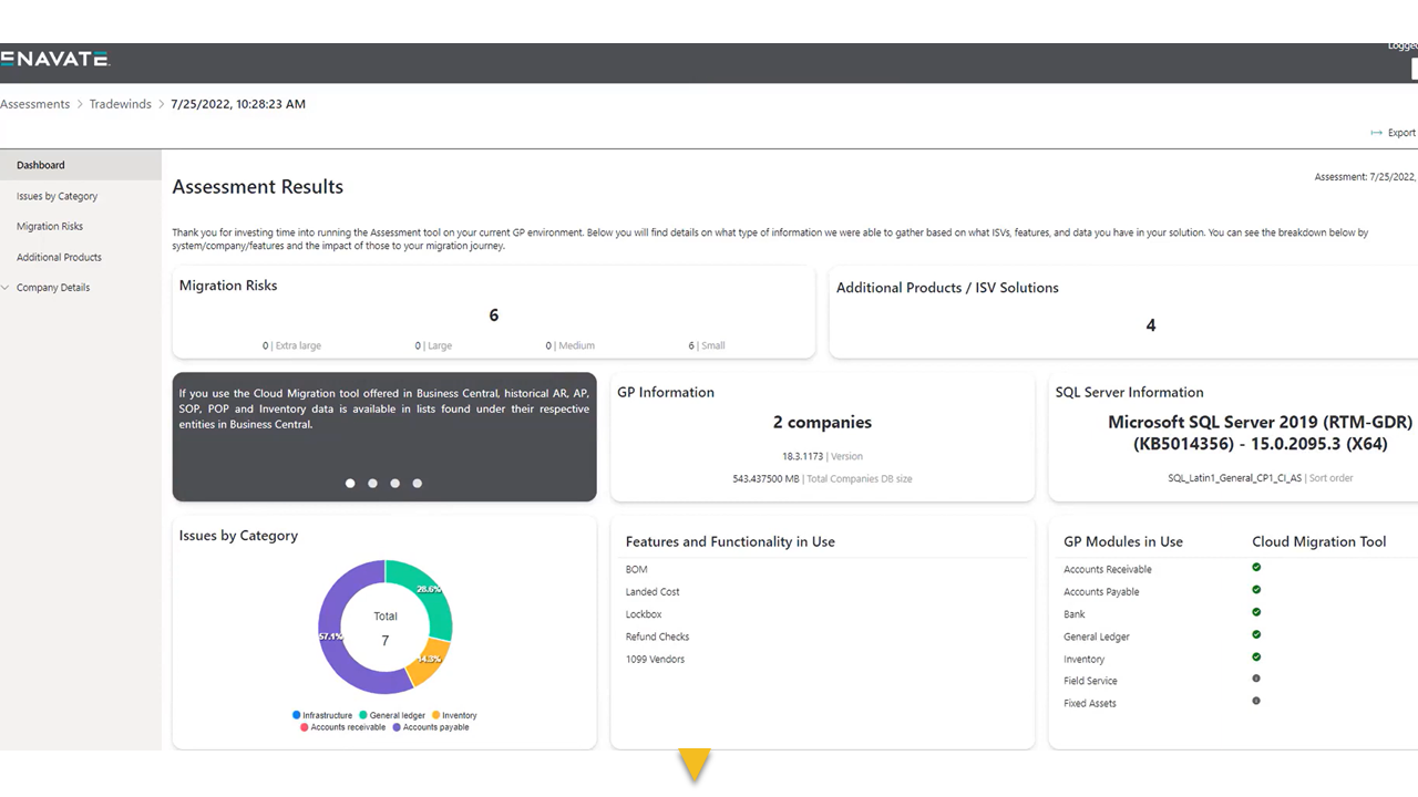 Snapshot 1 of Data migration: Dynamics GP to Dynamics 365 Business Central