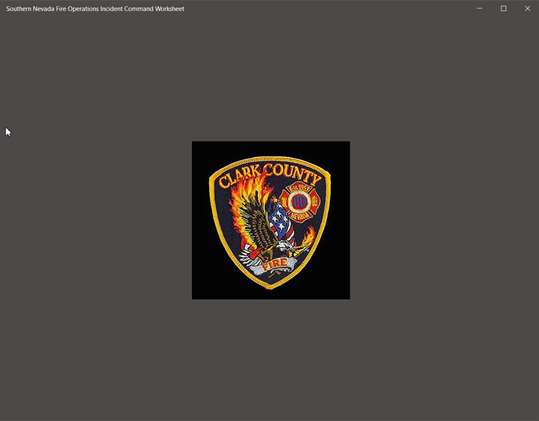 Southern Nevada Fire Operations Incident Command Worksheet screenshot 1