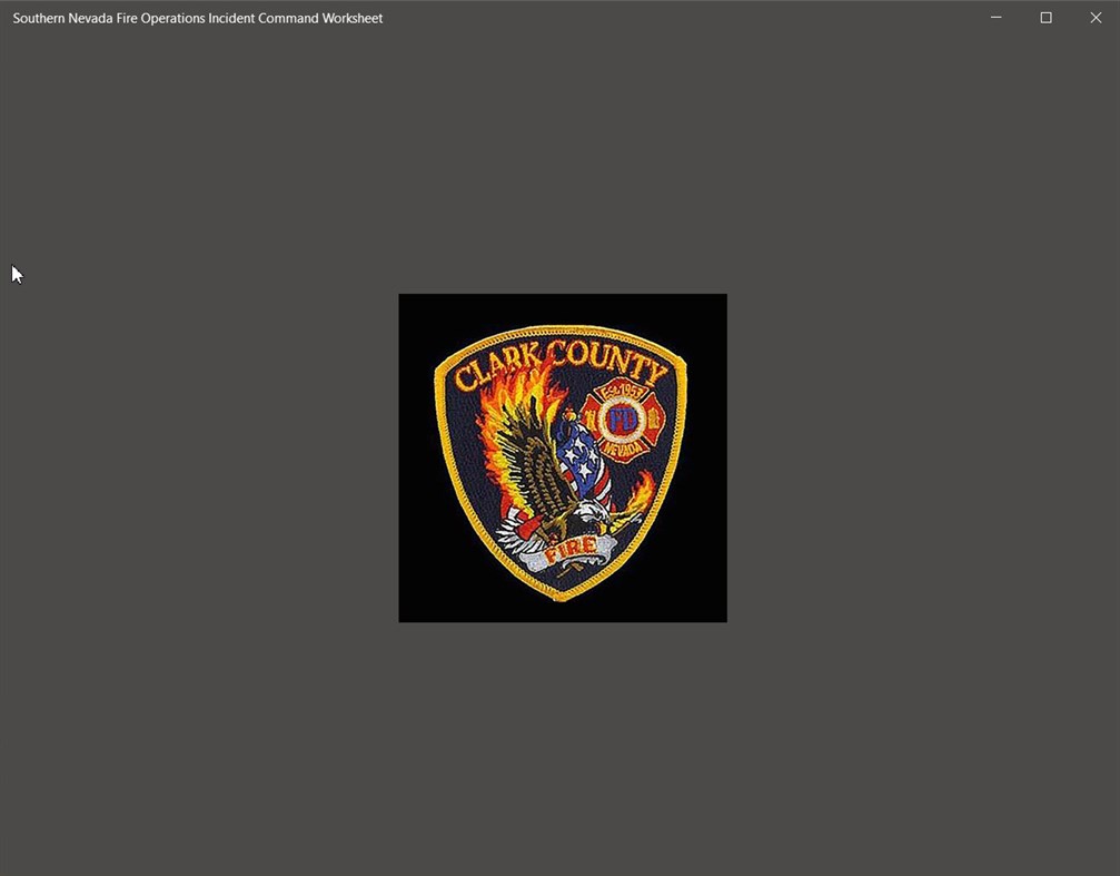#1. Southern Nevada Fire Operations Incident Command Worksheet (Windows) By: Ancorale Digital Design