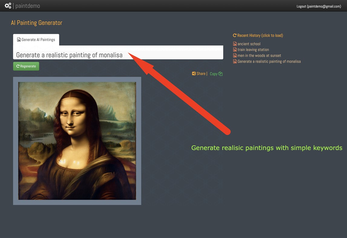 #1. AI Painting Generator (Windows) De: IW Technologies LLC