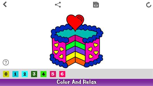Cake Color by Number - Food Coloring Book screenshot 2
