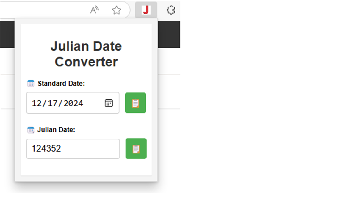 JDE Julian date conversion