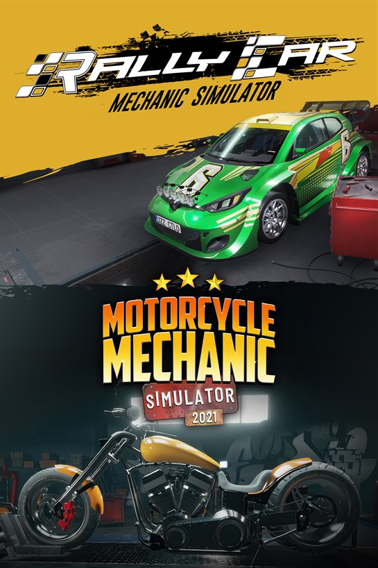 Toma de caja de Rally Car Mechanic x Motorcycle Mechanic Simulator 2021