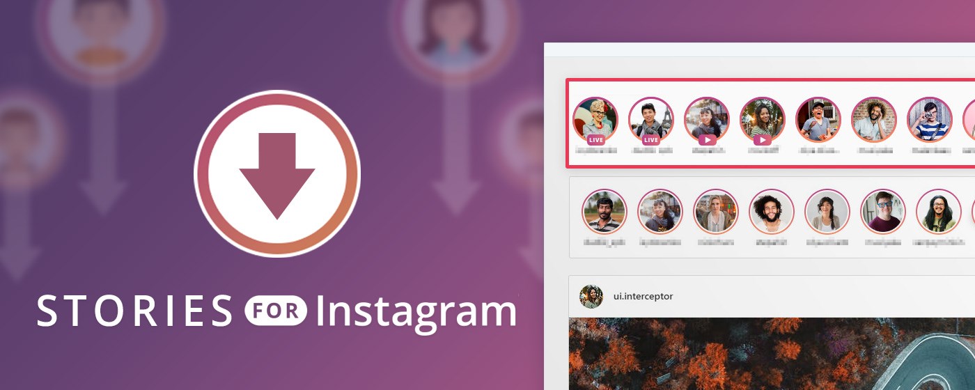 StoriesHub. Stories App for Instagram marquee promo image