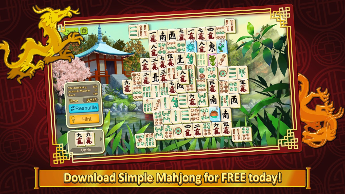 #3. Simple Mahjong (Windows) 来自: Random Salad Games LLC