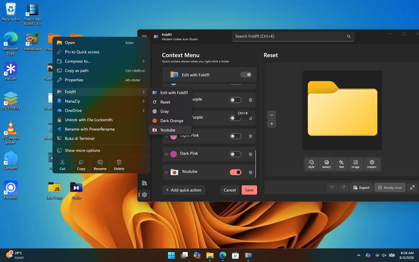Fold11 - Folder Icon Maker screenshot
