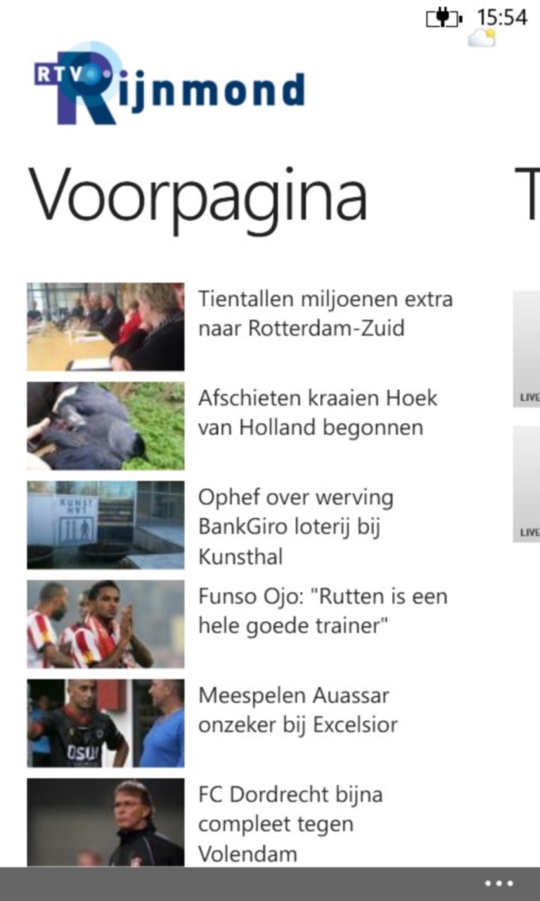 Screenshot 1 RTV Rijnmond windows