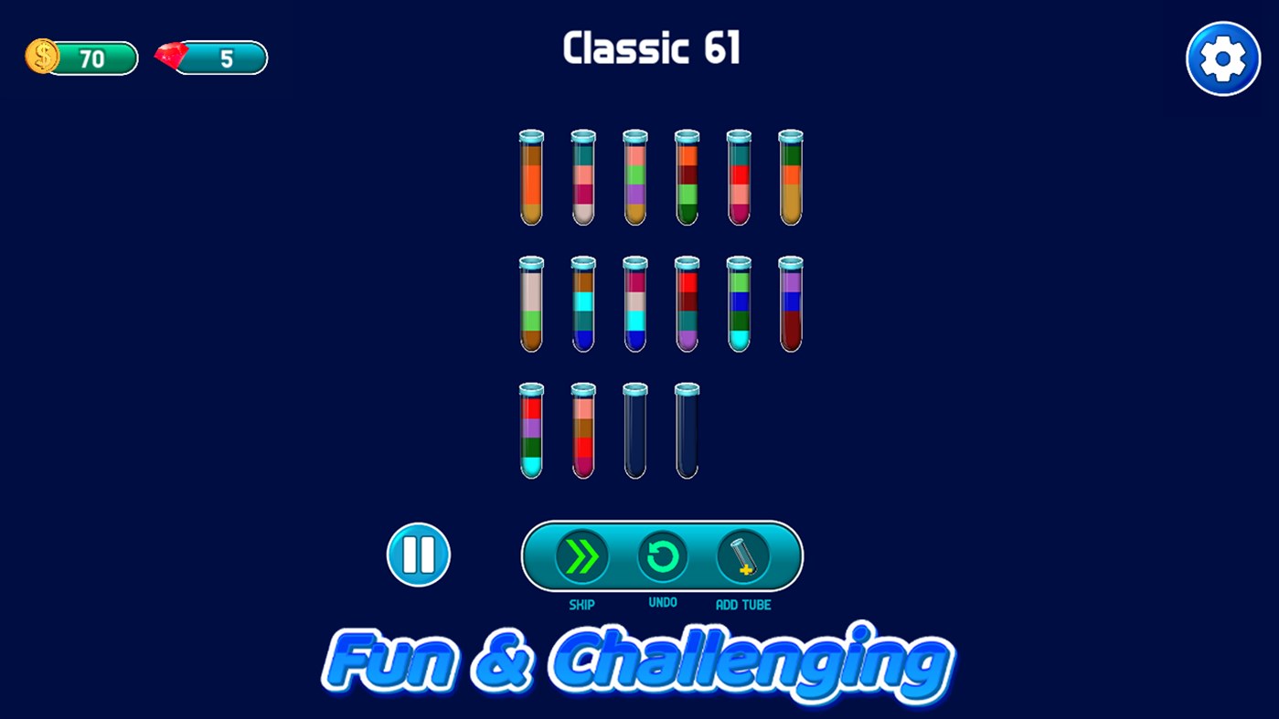 #5. Water Sort Puzzle Color Sorting (Windows) By: Margala Games