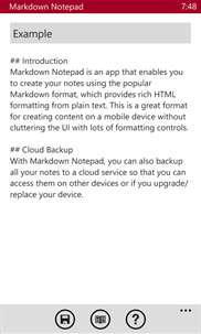 Markdown Notepad screenshot 3