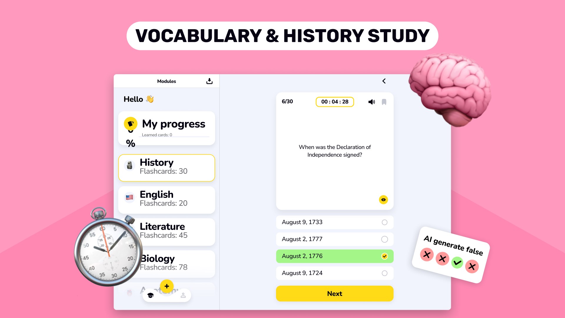 Flashcards Maker - Easy Answer Learning screenshot