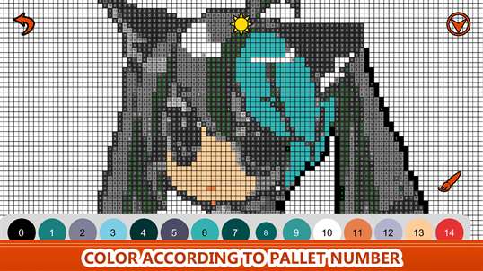 Anime Manga Color by Number - Pixel Art , Sandbox Coloring screenshot 4