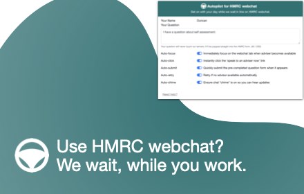 Webchat Autopilot for HMRC small promo image